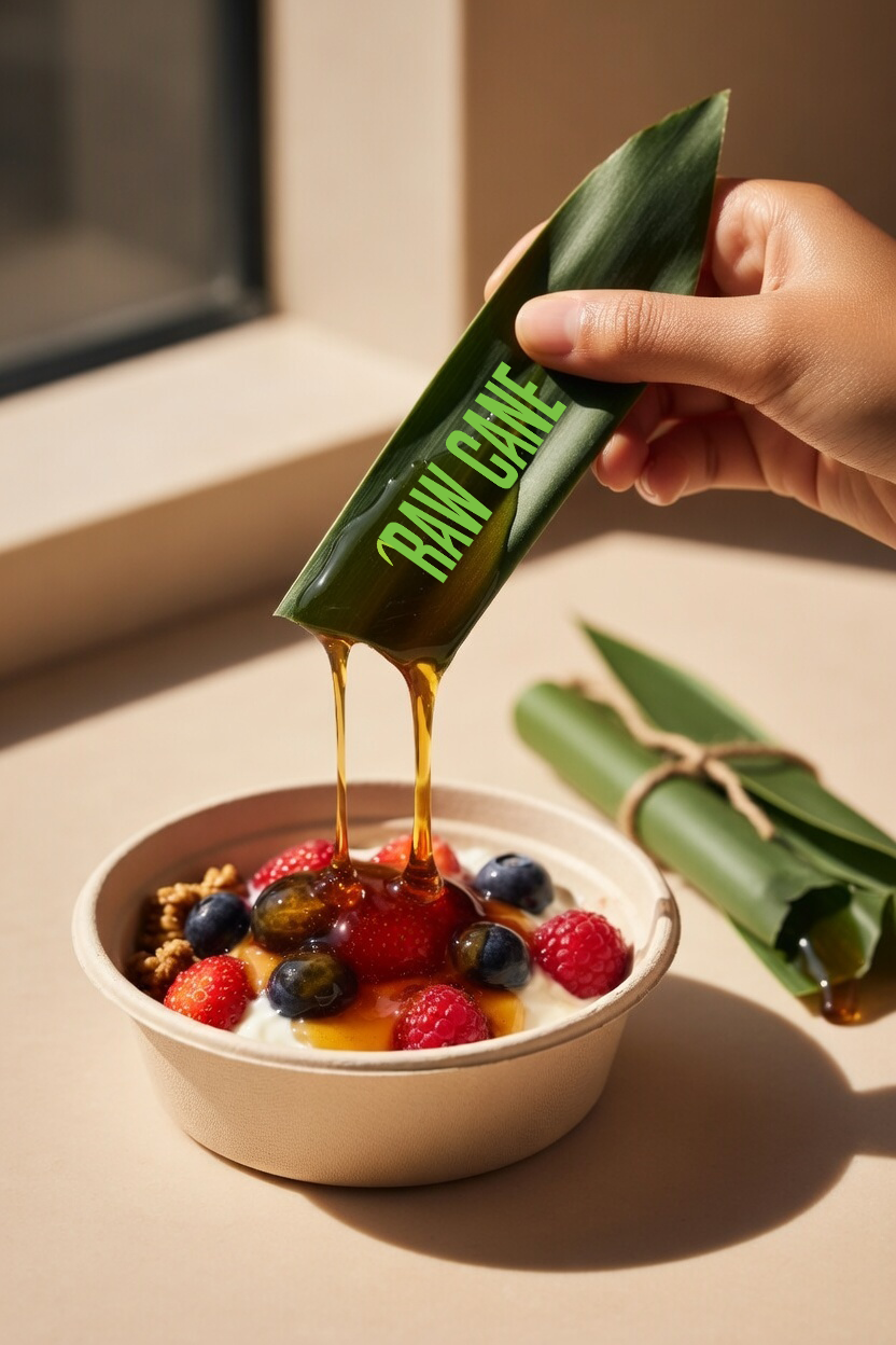 Raw Cane sachet mockup
